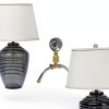 Lamp Finials Aspen Creative Clear Crystal Brass Plated 2-3