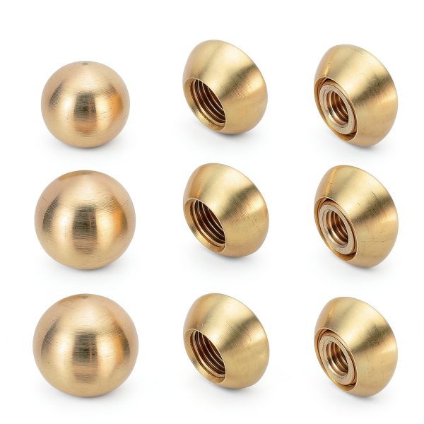 PATIKIL Brass Lamp Finials M10 Thread 1/4-27 Adapter Decor-1