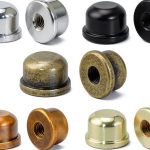 Asjeumt Lamp Finials Metal Screw On Toppers 5 Colors-0