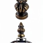 Antique Brass Lamp Finial WOYTTSYSM Dual Thread-0