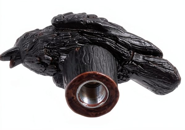 Raven Lamp Finial Weaseller Resin Gothic Halloween Decor-4