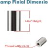 Brushed Nickel Lamp Finial HomeGear Modern Design-3