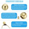 PATIKIL Brass Lamp Finials Ball Design M10 Thread Decor-3