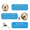 PATIKIL Brass Lamp Finials M10 Thread 1/4-27 Adapter Decor-3