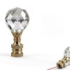 Lamp Finials Aspen Creative Clear Crystal Brass Plated 2-2