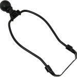 DGBRSM Lamp Harp Modern Black Cylindrical Finial-0
