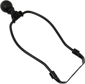 DGBRSM Lamp Harp Modern Black Cylindrical Finial-0