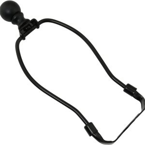 DGBRSM Lamp Harp Modern Black Cylindrical Finial-0