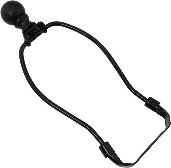 DGBRSM Lamp Harp Modern Black Cylindrical Finial-0