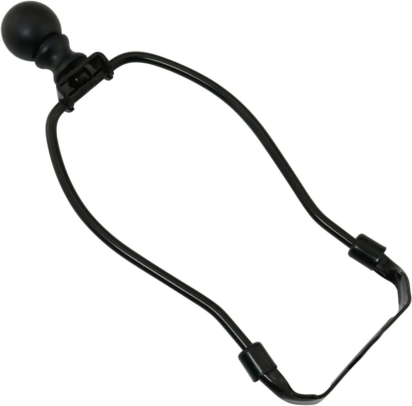 Installing DGBRSM Lamp Harp Modern Black Cylindrical Finial on a wooden desk