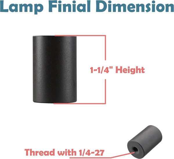 Lamp Finials Aspen Creative Steel Modern Oil Rubbed Bronze-3