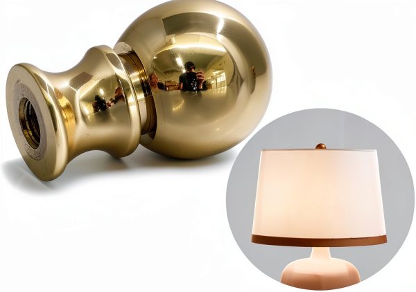 Polished Brass Lamp Holder DGBRSM Aluminum Rust Proof-2