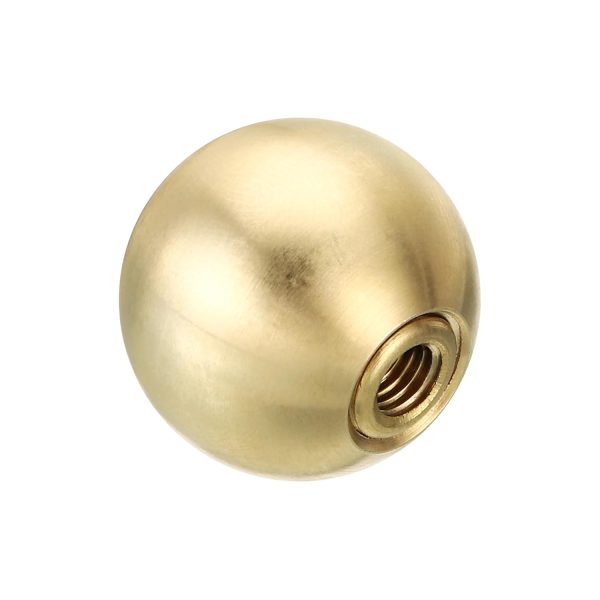 PATIKIL Brass Lamp Finials Ball Design M10 Thread Decor-0