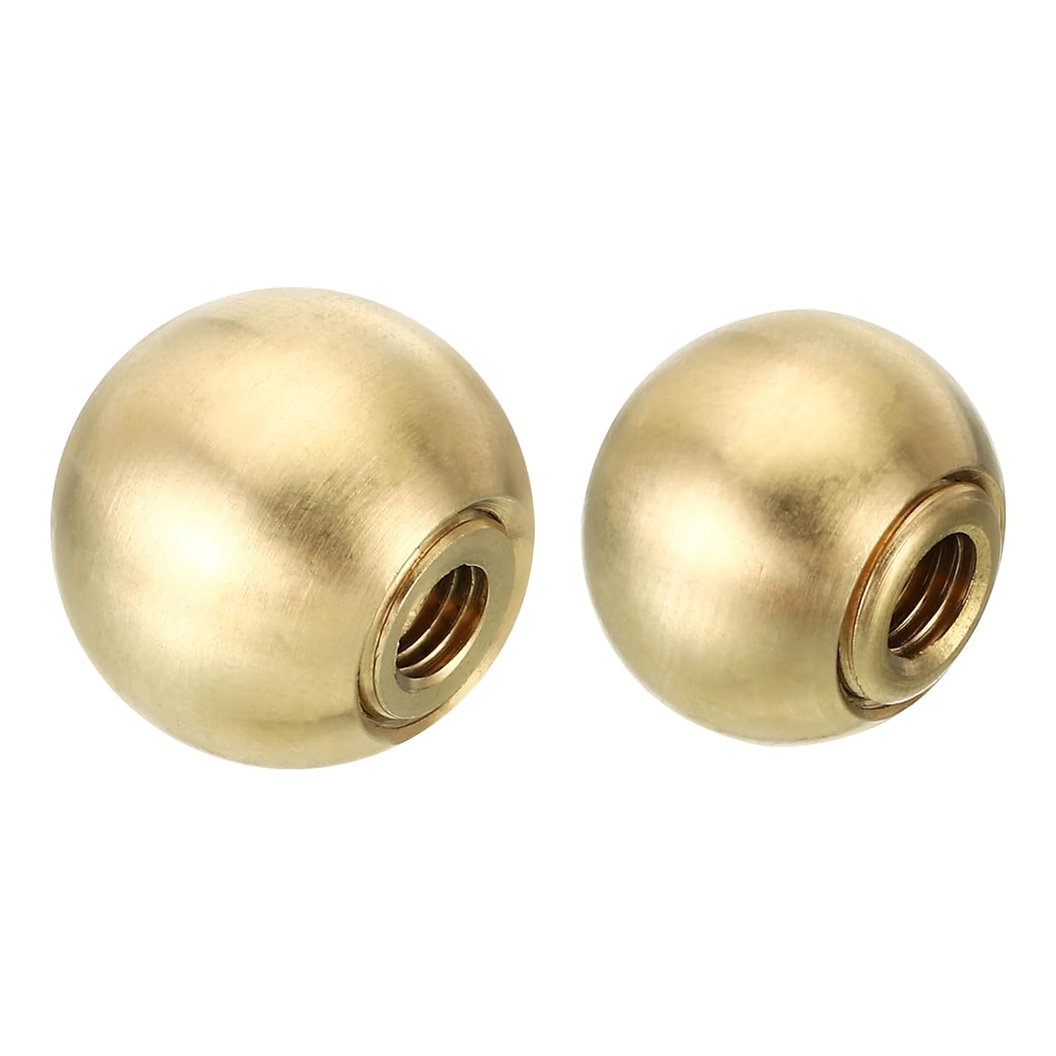 PATIKIL brass lamp finial showing dual thread design and gold finish