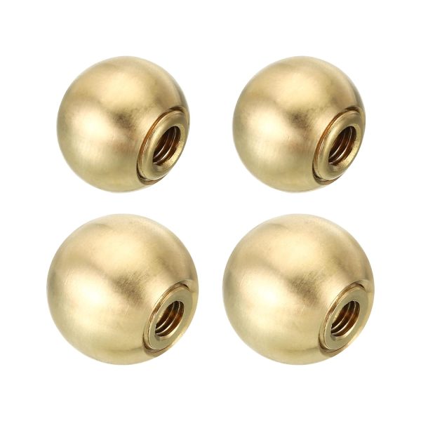 Brass Lamp Finials PATIKIL M10 Thread Decorative Hardware-0