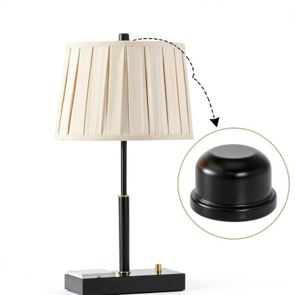 Asjeumt Lamp Finials Metal Screw On Toppers 5 Colors-5