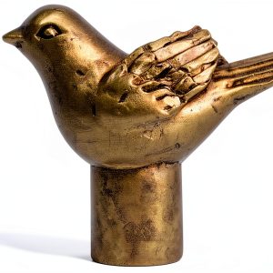 Urbanest Lamp Finial Antique Gold Avian Polyresin Modern-0