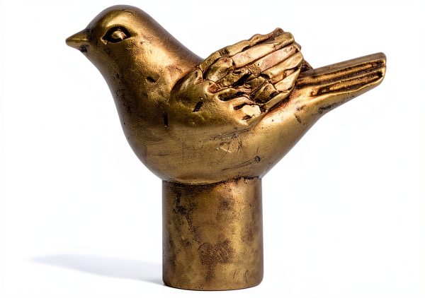 Urbanest Lamp Finial Antique Gold Avian Polyresin Modern-0