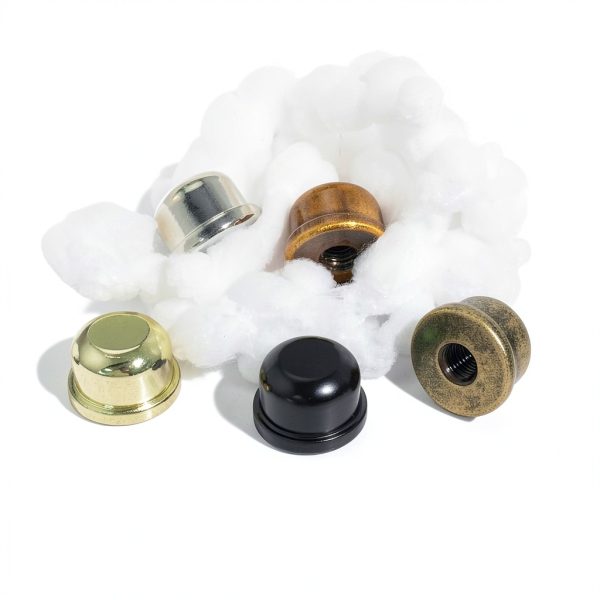 Asjeumt Lamp Finials Metal Screw On Toppers 5 Colors-3