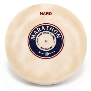 Marathon 4" x 1/2" Felt Polishing Wheel Hard Density 1/8" Arbor-0