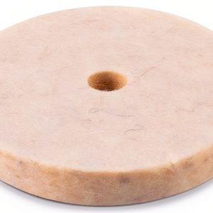Wolfcraft Felt Buffing Pad 75mm x 10mm 60 Grit Medium for Drills-0