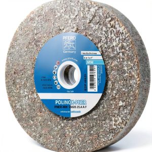 PFERD POLINOX PNER 6" Abrasive Wheel – Aluminum Oxide Medium-Soft-0