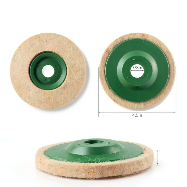 Wool Felt Polishing Wheel 4.5 Inch 6 Pack WENORA Buffing Discs-1