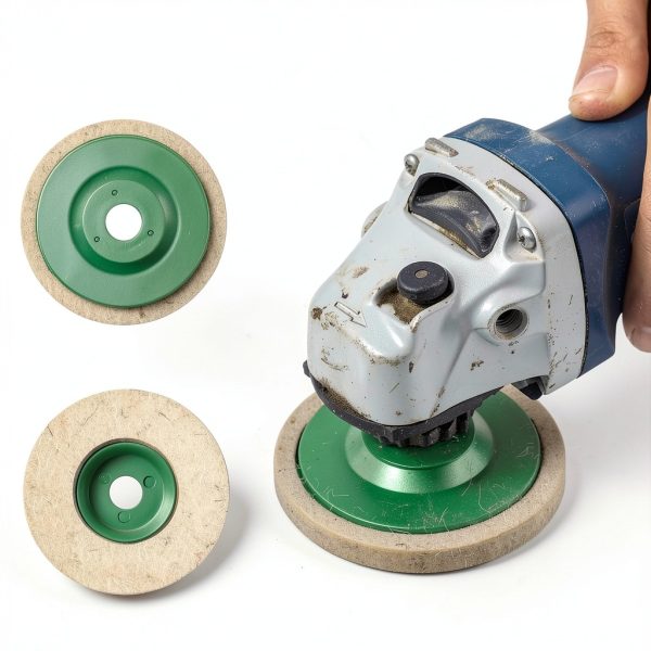 Wool Felt Polishing Wheel 4.5 Inch 6 Pack WENORA Buffing Discs-4