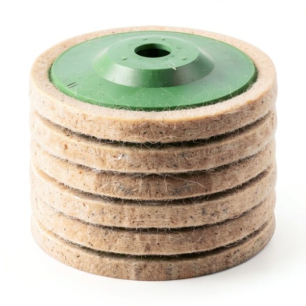 Wool Felt Polishing Wheel 4.5 Inch 6 Pack WENORA Buffing Discs-0