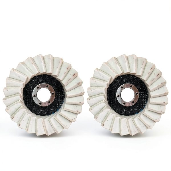MOUDOAUER 2Pcs 4.5 Inch Wool Polishing Wheel Disc for Metal Marble-3