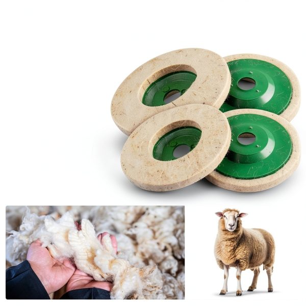 Wool Felt Polishing Wheel 4.5 Inch 6 Pack WENORA Buffing Discs-3