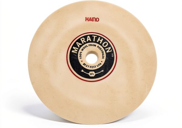 Marathon 5" Felt Honing Wheel Best Felt USA Hard Density 1/2" Thick-0
