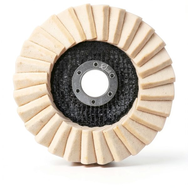 MOUDOAUER 2Pcs 4.5 Inch Wool Polishing Wheel Disc for Metal Marble-5