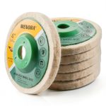 4 Inch Wool Felt Polishing Wheel Disc by WENORA 4 1/2 Grinder Marble-0