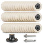 2 Inch Wool Polishing Wheels Shineboc 48 Pack Quick Change Set-0