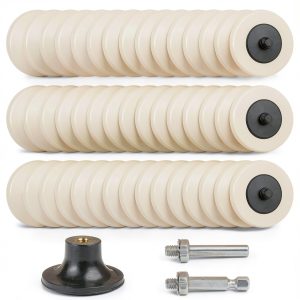 2 Inch Wool Polishing Wheels Shineboc 48 Pack Quick Change Set-0